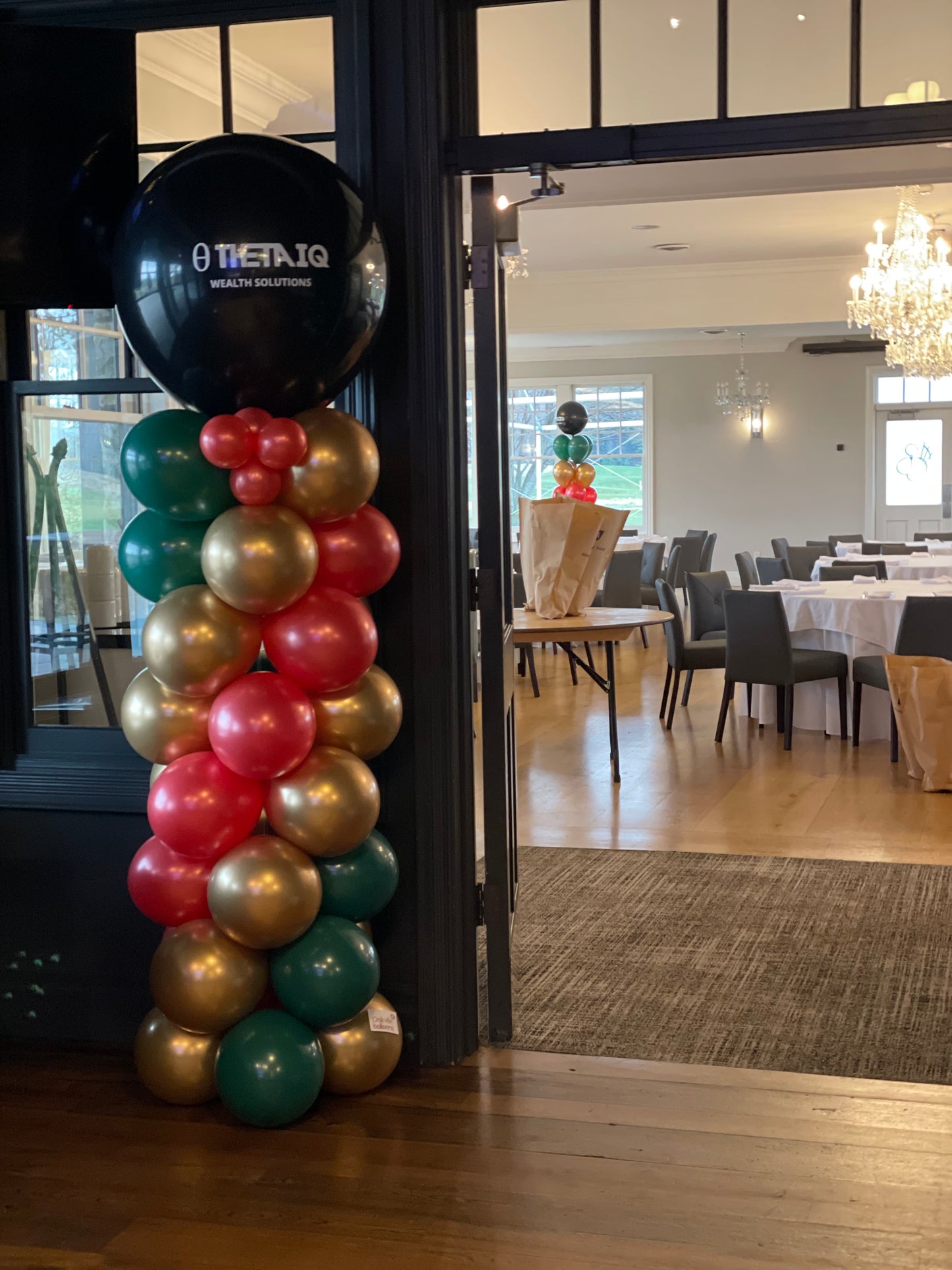 corporate tower balloons