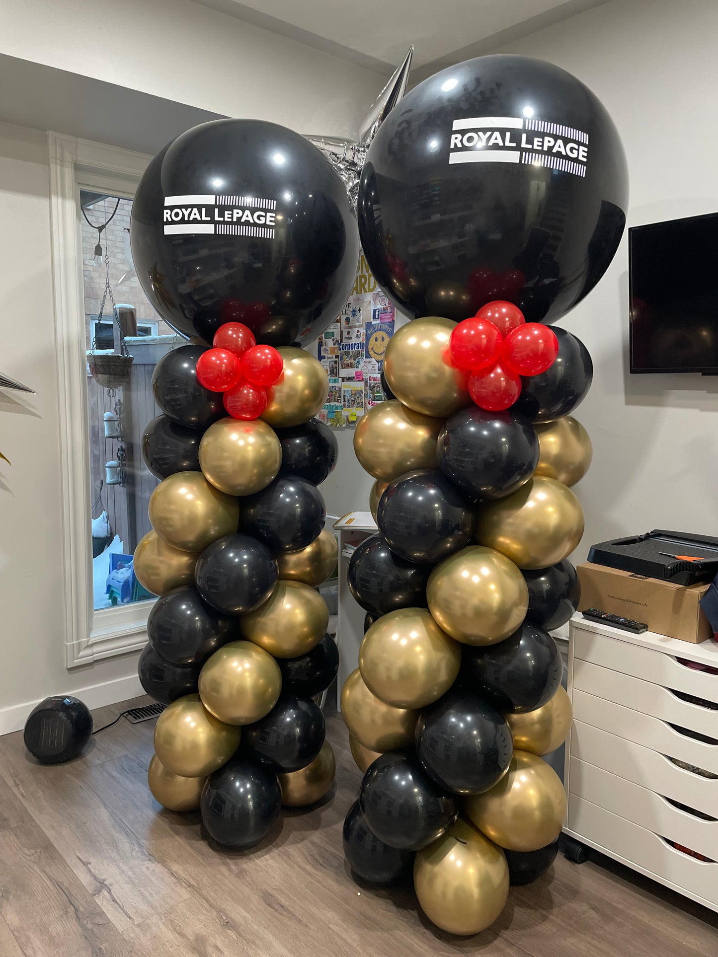 corporate tower balloons for Royal LePage