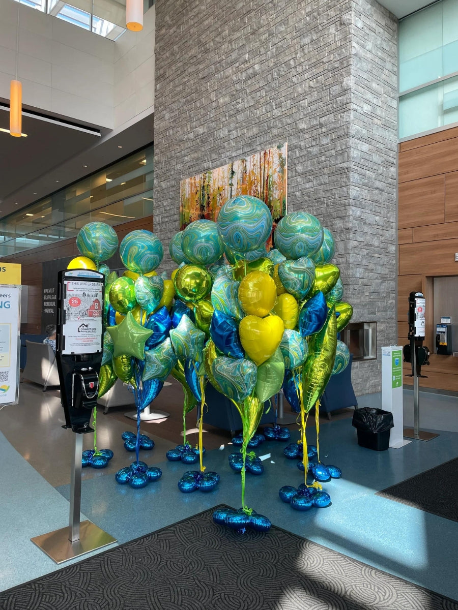 corporate bunch balloons by oakville balloons
