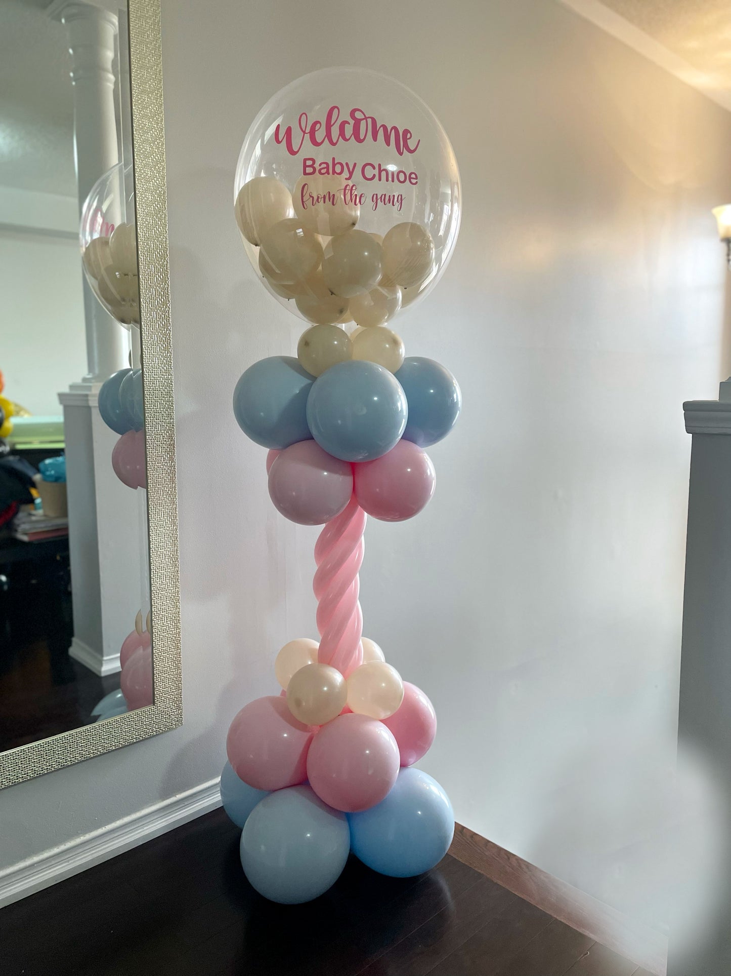 Welcome Baby Balloon Tower